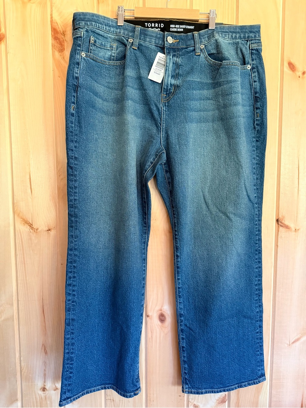 NWT Torrid High-Rise Baggy Straight Classic Jeans Size 18 SHORT